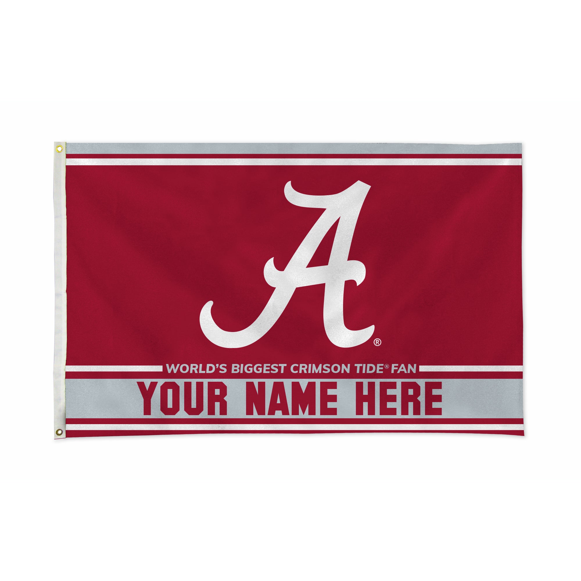 Officially Licensed NCAA University of Alabama Three Plank Flag