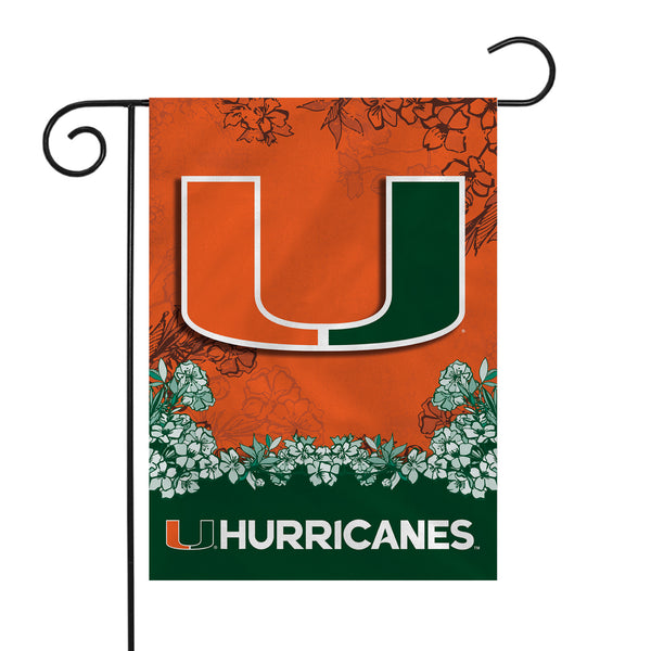 Miami Hurricanes Garden Flag