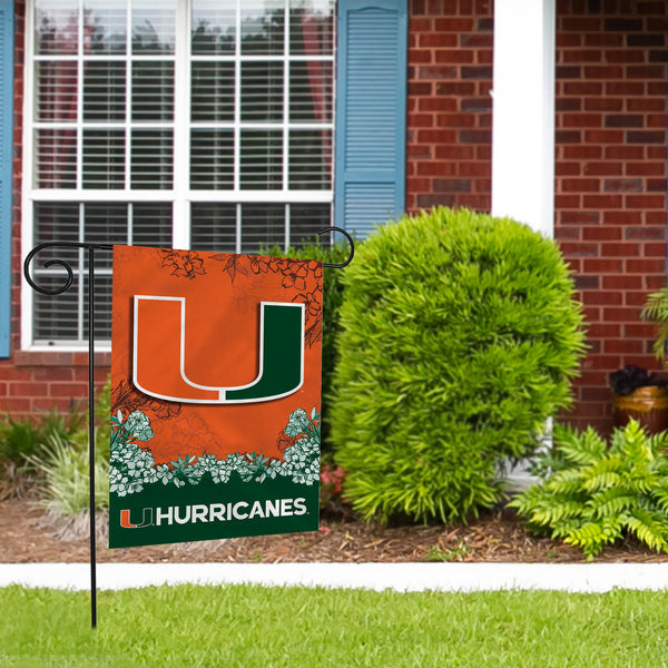 Miami Hurricanes Garden Flag