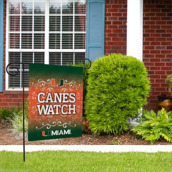 Miami Hurricanes Slogan Garden Flag