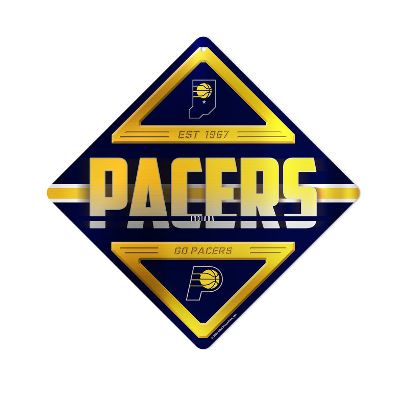 Indiana Pacers Metal Wall Sign 16.5 X 16.5