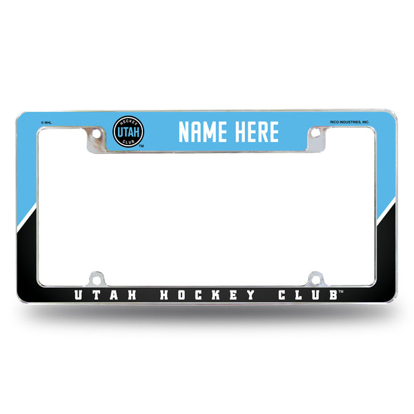 Utah Hockey Club Personalized All Over Chrome Frame