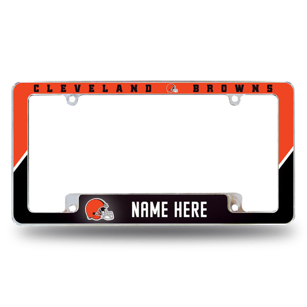 Browns Personalized All Over Chrome Frame