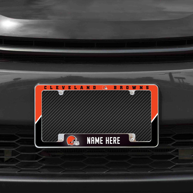 Browns Personalized All Over Chrome Frame
