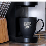 Eagles 2025 Super Bowl LIX Champs Personalized Laser Engraved 15-Oz Black Ceramic Bistro Mug