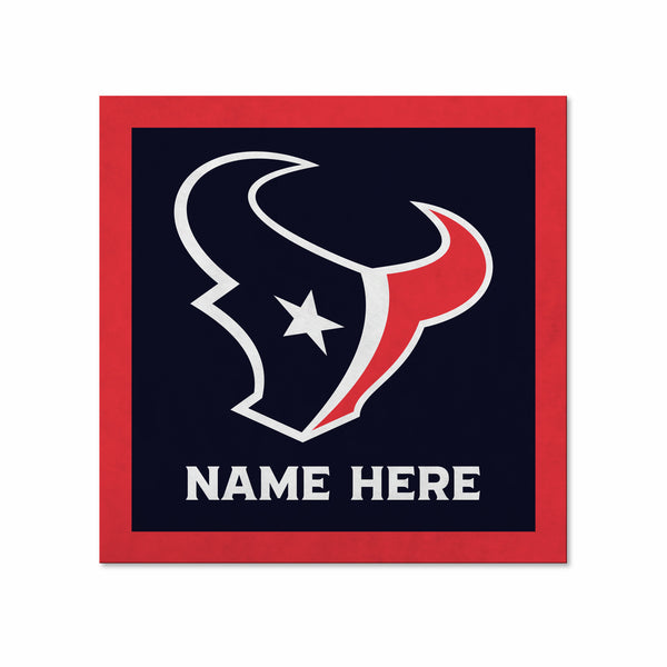 Houston Texans 23" x 23" Personalized Felt Wall Banner