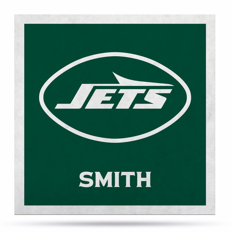 New York Jets Primary Logo  23" Personalized Felt Wall Banner