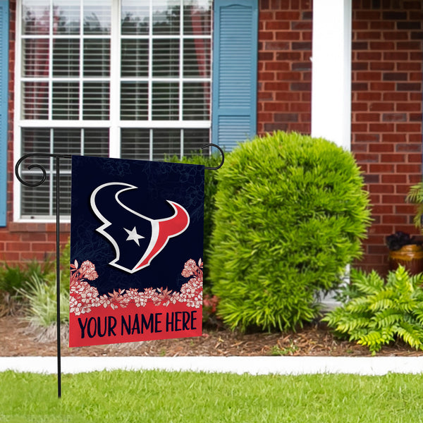 Houston Texans Personalized Garden Flag