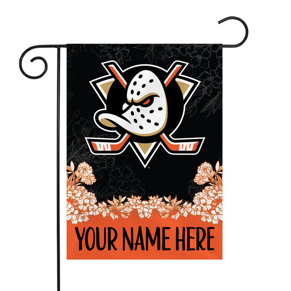 Anaheim Ducks Personalized Garden Flag