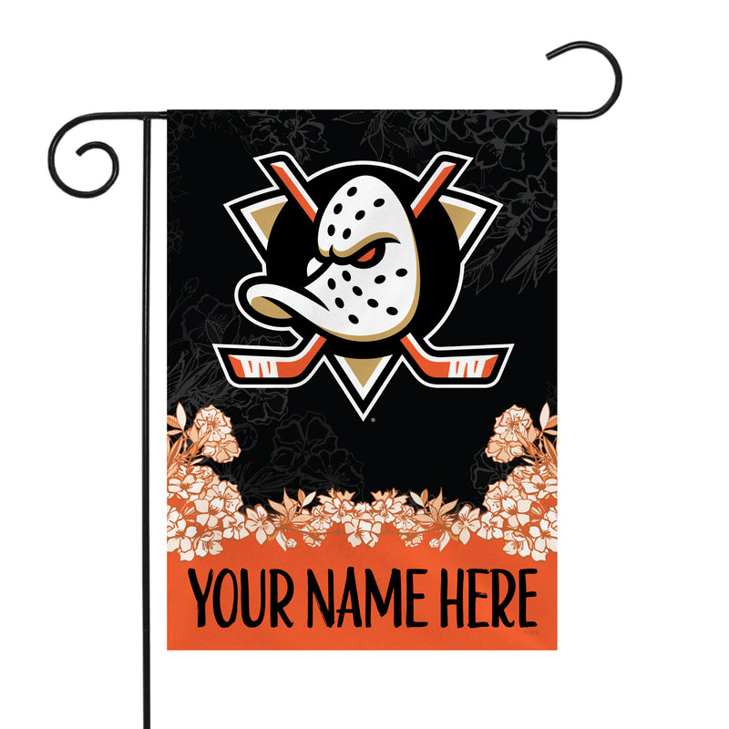 Anaheim Ducks Personalized Garden Flag