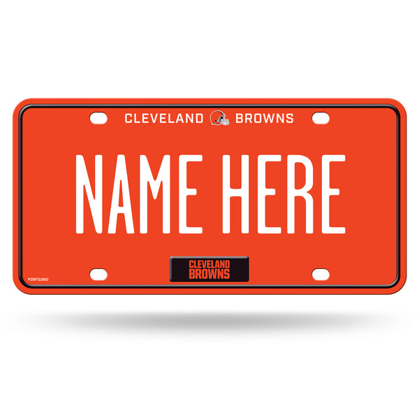 Cleveland Browns Personalized Metal Auto Tag