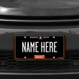 Anaheim Ducks Personalized Metal Auto Tag
