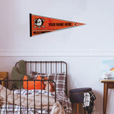 Anaheim Ducks Soft Felt 12" X 30" Personalized Pennant