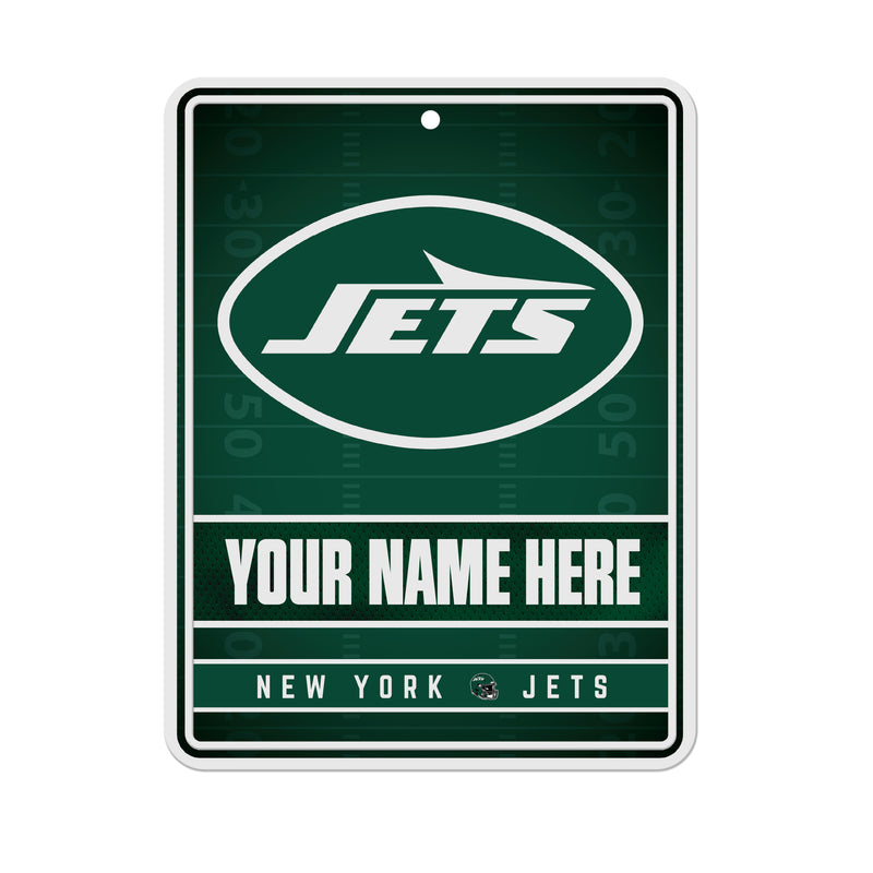 New York Jets Personalized Metal Parking Sign (8.5" x 11")