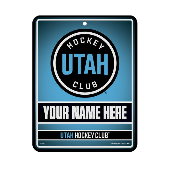 Utah Hockey Club Personalized Metal Parking Sign