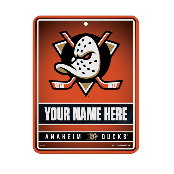 Ducks Personalized Metal Parking Sign