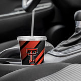 Texas Tech Personalized Clear Tumbler with Straw