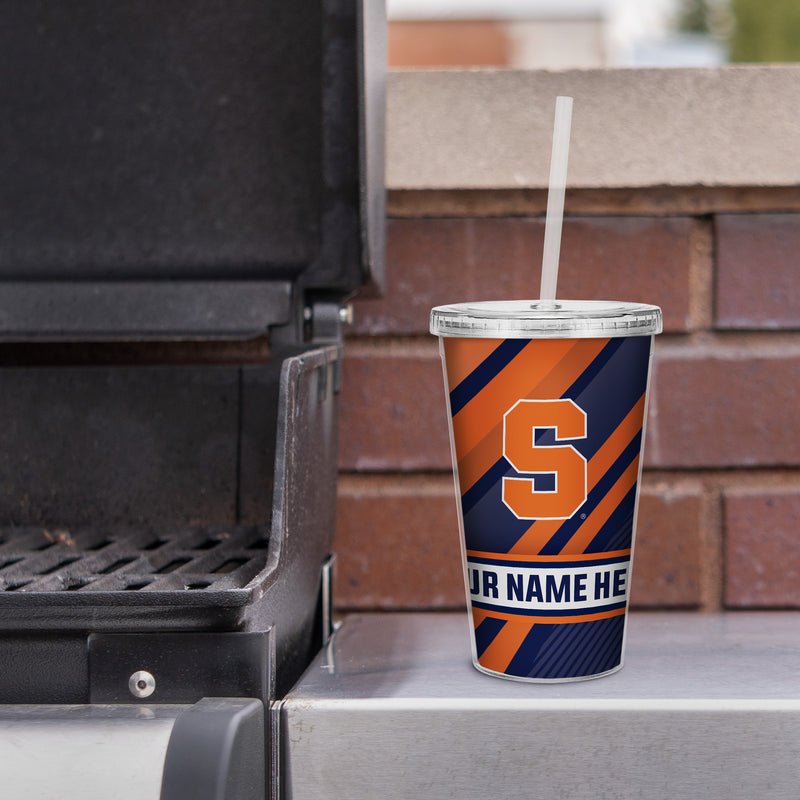 Syracuse University Personalized Clear Tumbler with Straw