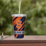 Syracuse University Personalized Clear Tumbler with Straw