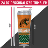 Florida A&M Rattlers Personalized 24-Oz Hinged Lid Tumbler