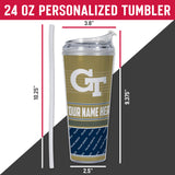 Georgia Tech Yellow Jackets Personalized 24-Oz Hinged Lid Tumbler