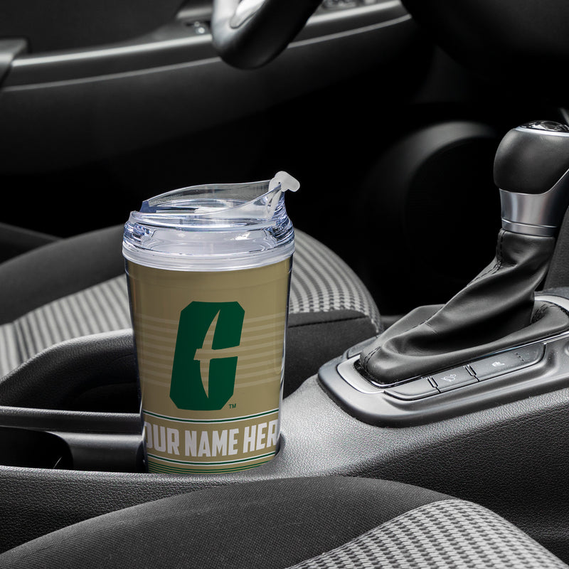 North Carolina-Charlotte 49ers Personalized 24-Oz Hinged Lid Tumbler