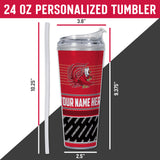 Jacksonville State Gamecocks Personalized 24-Oz Hinged Lid Tumbler