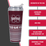 Mississippi State Bulldogs Personalized 24-Oz Hinged Lid Tumbler