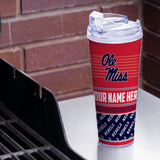 Mississippi Rebels Personalized 24-Oz Hinged Lid Tumbler