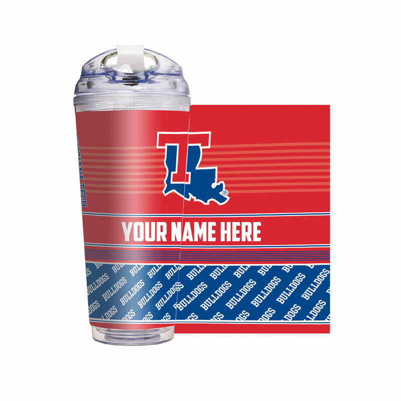 Louisiana Tech Bulldogs Personalized 24-Oz Hinged Lid Tumbler