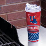 Louisiana Tech Bulldogs Personalized 24-Oz Hinged Lid Tumbler