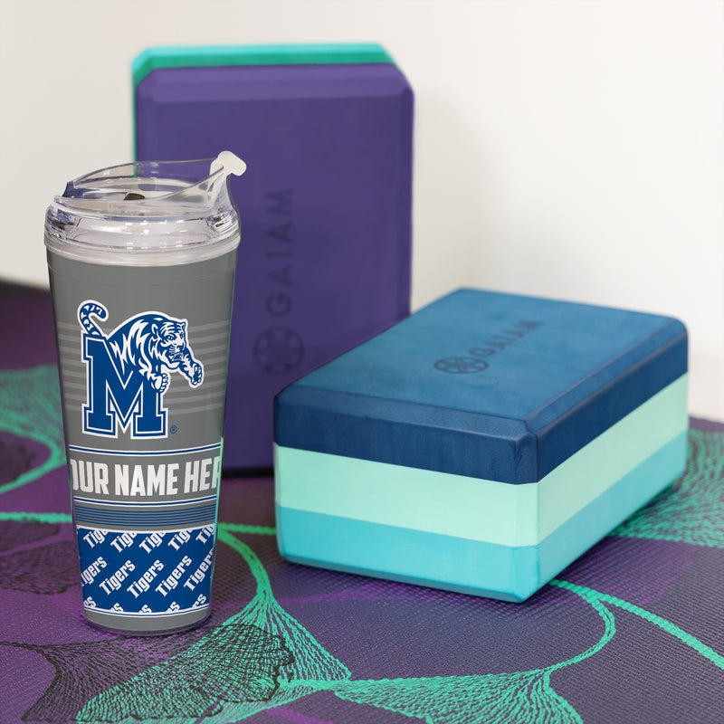 Memphis Tigers Personalized 24-Oz Hinged Lid Tumbler