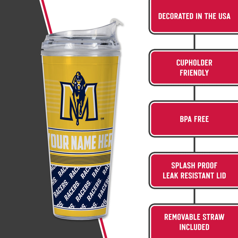 Murray State Racers Personalized 24-Oz Hinged Lid Tumbler