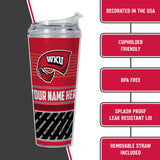 Western Kentucky Hilltoppers Personalized 24-Oz Hinged Lid Tumbler