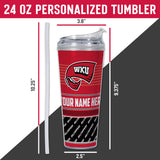 Western Kentucky Hilltoppers Personalized 24-Oz Hinged Lid Tumbler