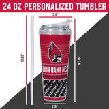 Ball State Cardinals Personalized 24-Oz Hinged Lid Tumbler