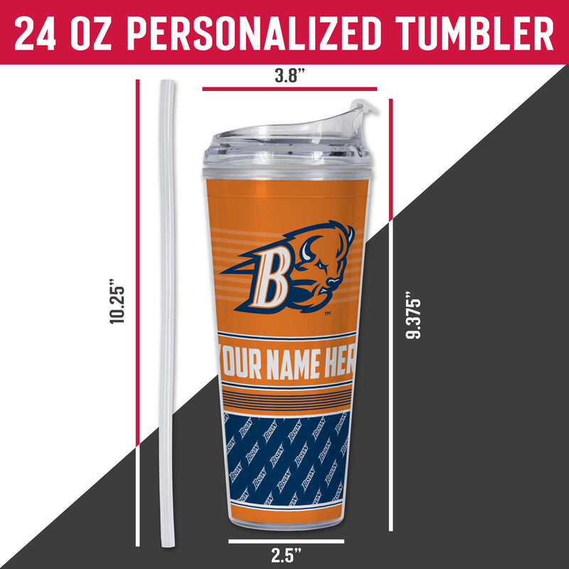 Bucknell Bison Personalized 24-Oz Hinged Lid Tumbler