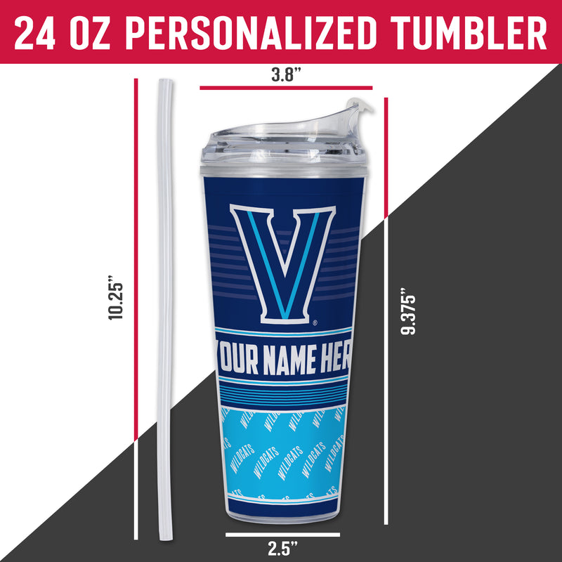 Villanova Wildcats Personalized 24-Oz Hinged Lid Tumbler