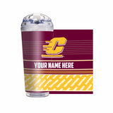 Central Michigan Chippewas Personalized 24-Oz Hinged Lid Tumbler