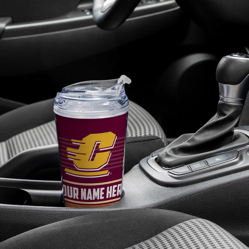 Central Michigan Chippewas Personalized 24-Oz Hinged Lid Tumbler