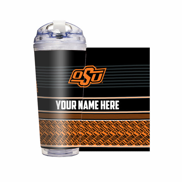 Oklahoma State Cowboys Personalized 24-Oz Hinged Lid Tumbler