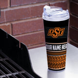 Oklahoma State Cowboys Personalized 24-Oz Hinged Lid Tumbler