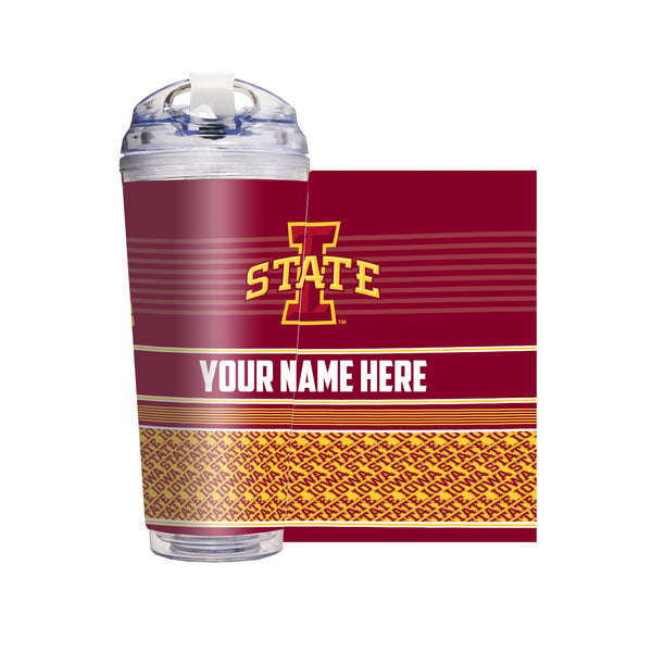 Iowa State Cyclones Personalized 24-Oz Hinged Lid Tumbler