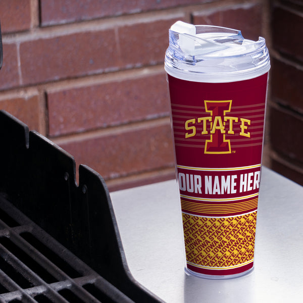 Iowa State Cyclones Personalized 24-Oz Hinged Lid Tumbler