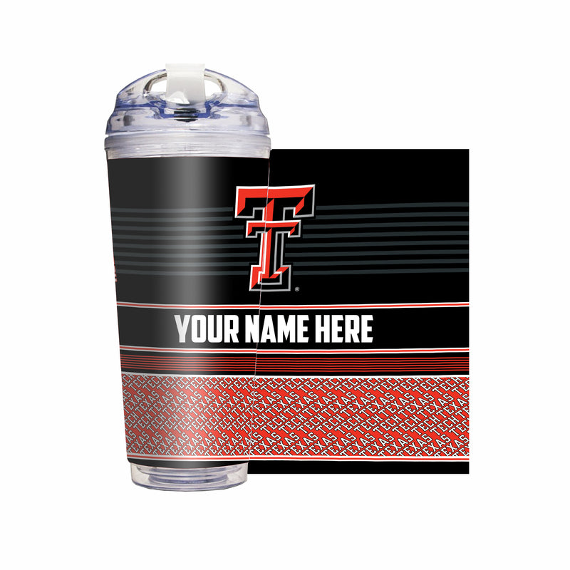 Texas Tech Red Raiders Personalized 24-Oz Hinged Lid Tumbler