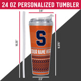 Syracuse Orange Personalized 24-Oz Hinged Lid Tumbler