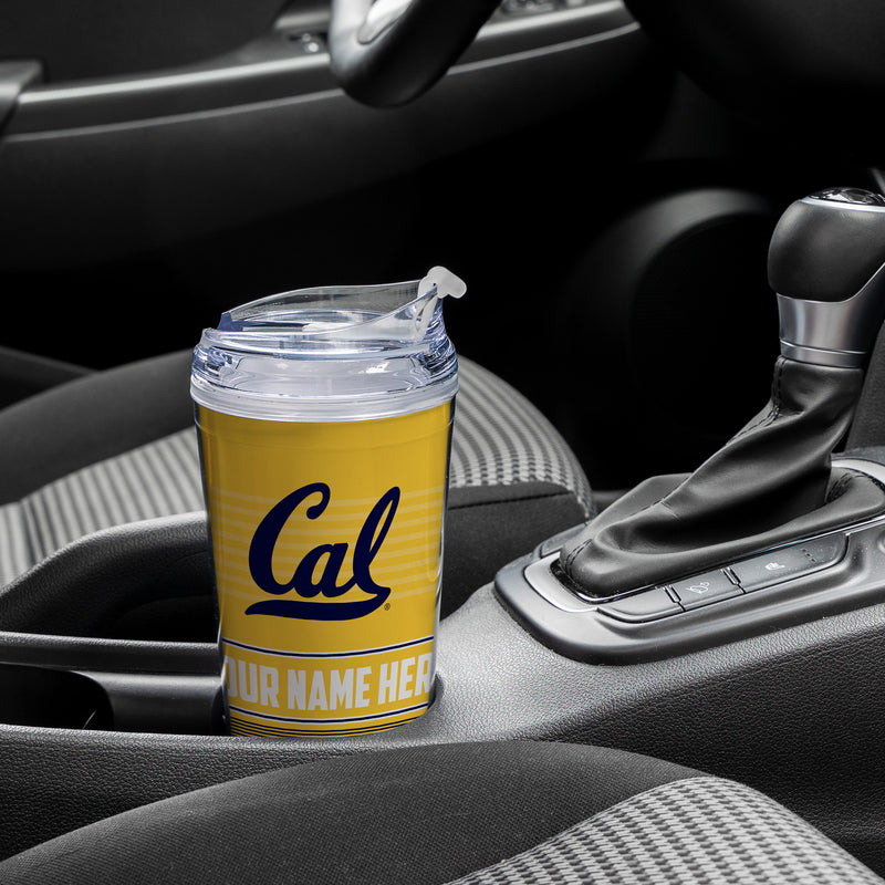 Cal Berkeley Golden Bears Personalized 24-Oz Hinged Lid Tumbler