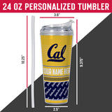 Cal Berkeley Golden Bears Personalized 24-Oz Hinged Lid Tumbler