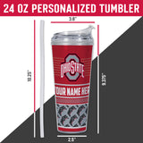 Ohio State Buckeyes Personalized 24-Oz Hinged Lid Tumbler