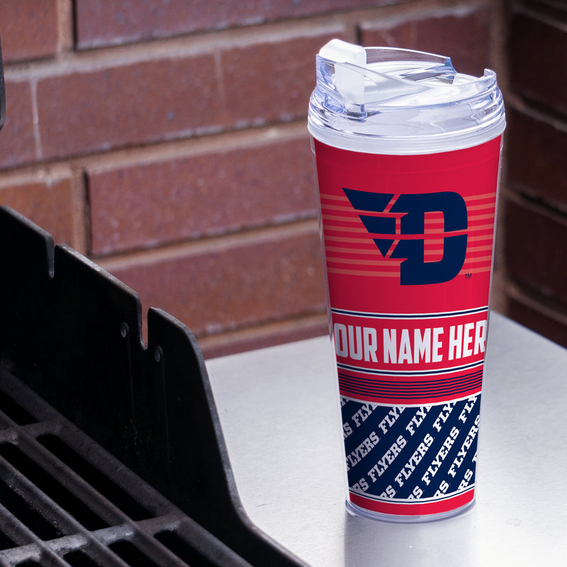 Dayton Flyers Personalized 24-Oz Hinged Lid Tumbler